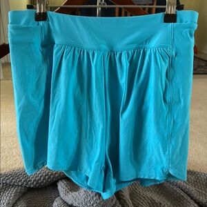 5/$20 NWT Women's Lands’ End Small Aqua Blue Athletic/Swim Shorts w/side pkts.